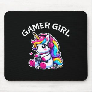 Mousepad Jogo de vídeo bonito Jogo Jogo Jogo Unicorn Gamer