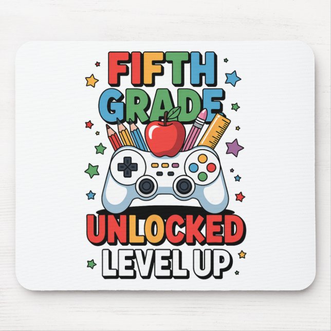 Mousepad Jogo de vídeo de nível superior desbloqueado do 5º (Frente)