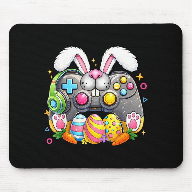 Mousepad Jogo de vídeo engraçado de ovos de Páscoa para men (Frente)