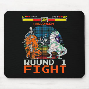 Mousepad Jogo de vídeo Halloween T-rex Esqueleto Múmia - Ro