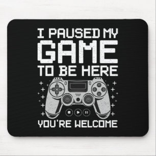 Mousepad Jogo De Vídeo legal Arte Para Homens Mulheres Jogo