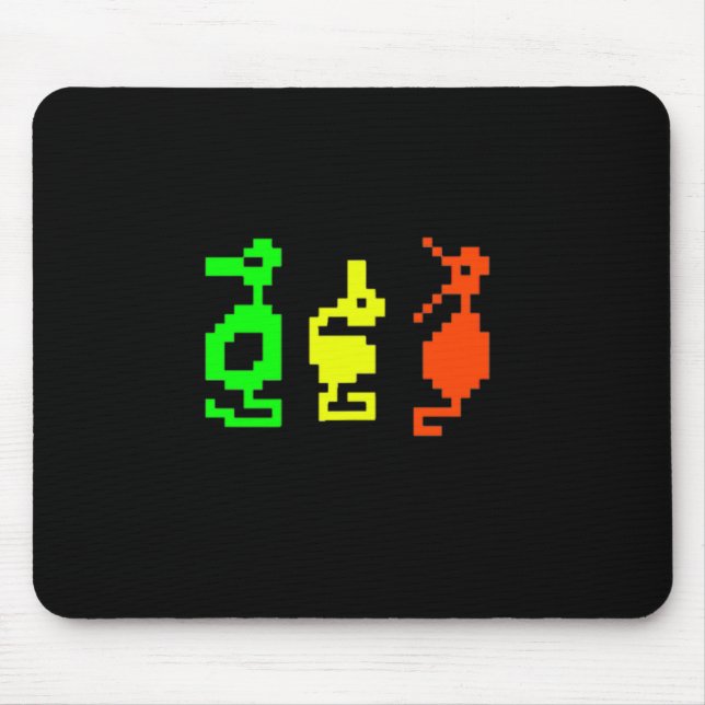 Mousepad Jogo de Vídeo Retro Aventura de 8 bits Dragão  (Frente)