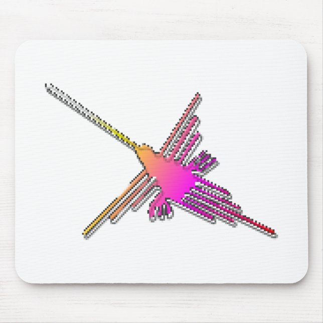 Mousepad Jogo de Vídeo Retroativo de 8 Bits Linhas Nazca (Frente)