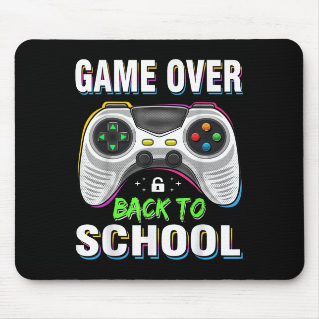 Mousepad Jogo De Volta À Camisa De Escola Crianças Engraçad (Frente)