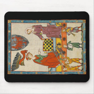 Mousepad Jogo de Xadrez Codex Manesse Século XIV