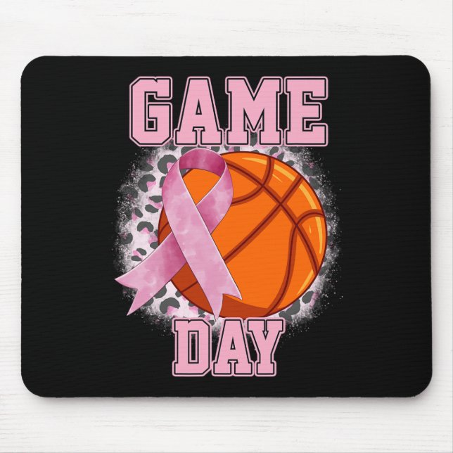 Mousepad Jogo Dia do Cancer de Mama Aconselhamento de Basqu (Frente)