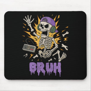 Mousepad Jogo Engraçado Skeleton Jovens Jovens Jovens Jogos