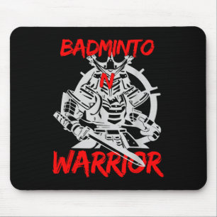 Mousepad Jogo esportivo de raquete shuttle do guerreiro de