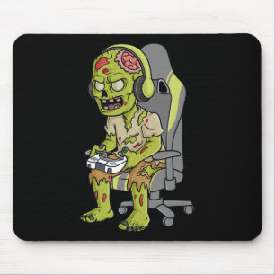 Mousepad Jogo Halloween Zombie Assustador Garotos Jovens Ad