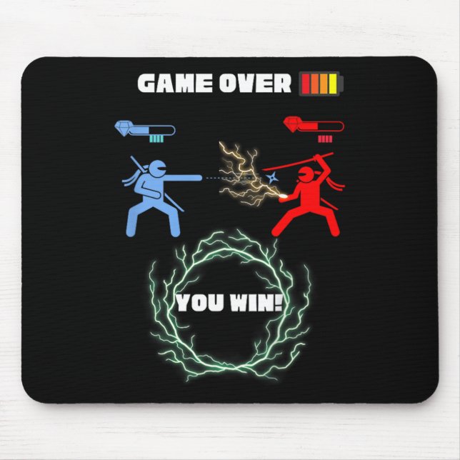 Mousepad Jogo infantil sobre jogo de vídeo (Frente)