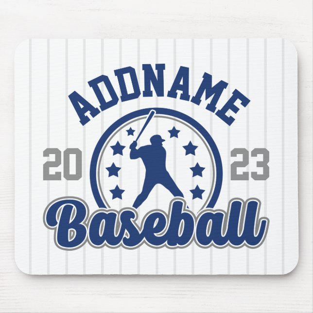 Mousepad Jogo Jogador da Equipe Baseball de NOME Personaliz (Frente)