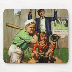 Mousepad Jogo Jogador de Baseball Esportivo para Crianças