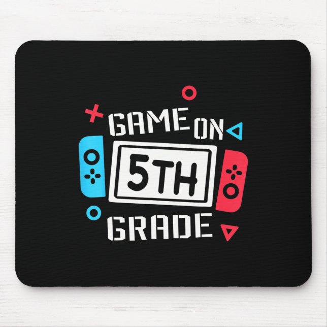Mousepad Jogo Na Equipe De Divertimento Do 5 Quinto Volta À (Frente)