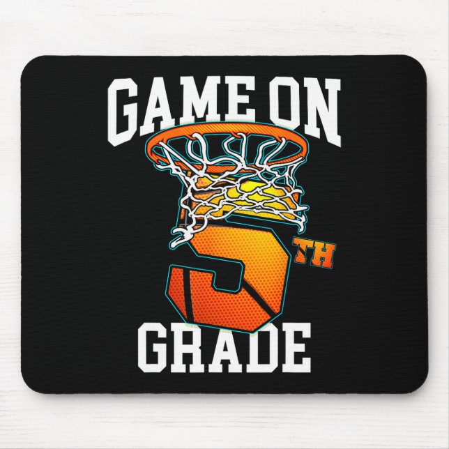 Mousepad Jogo No 5 De Basquete De Volta Ao Ensino (Frente)