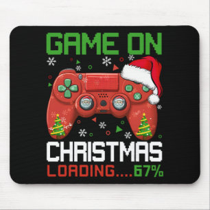 Mousepad Jogo no Natal Carregando 67% Engraçado 6 7 Meme Na