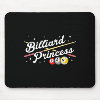Mousepad Jogo Snooker Billiard Princesa Jogadores de Piscin