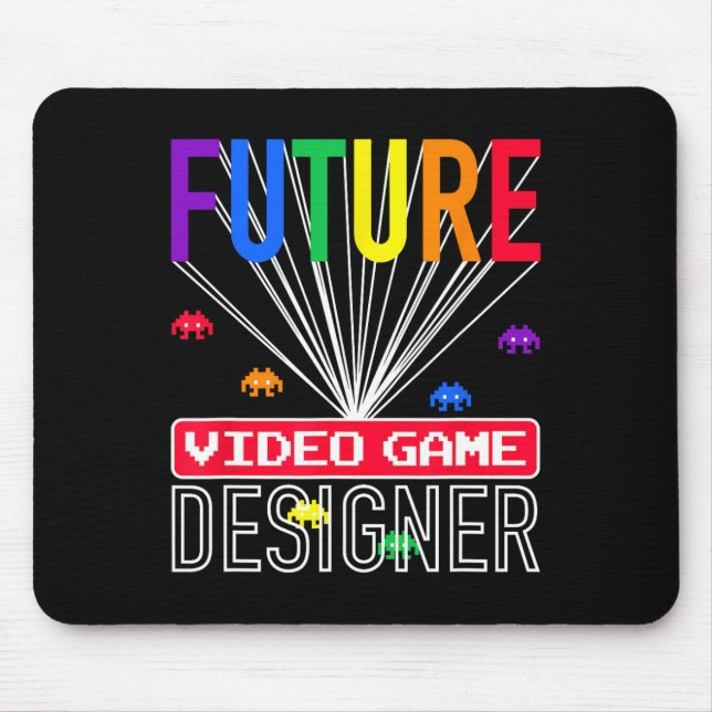 Mousepad Jogo Vídeo Camisa Futuro Jogo Crianças Designer (Frente)