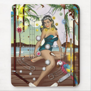 Mousepad Jogo Vintage Pinball Machine