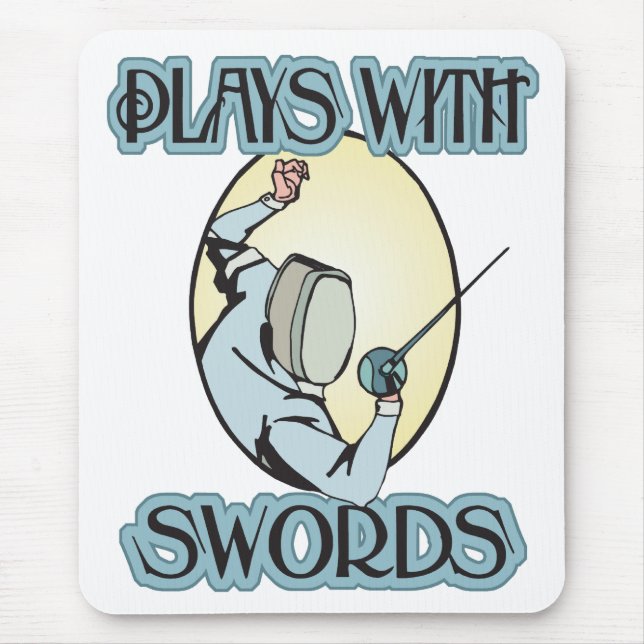 Mousepad Jogos com espadas (Frente)