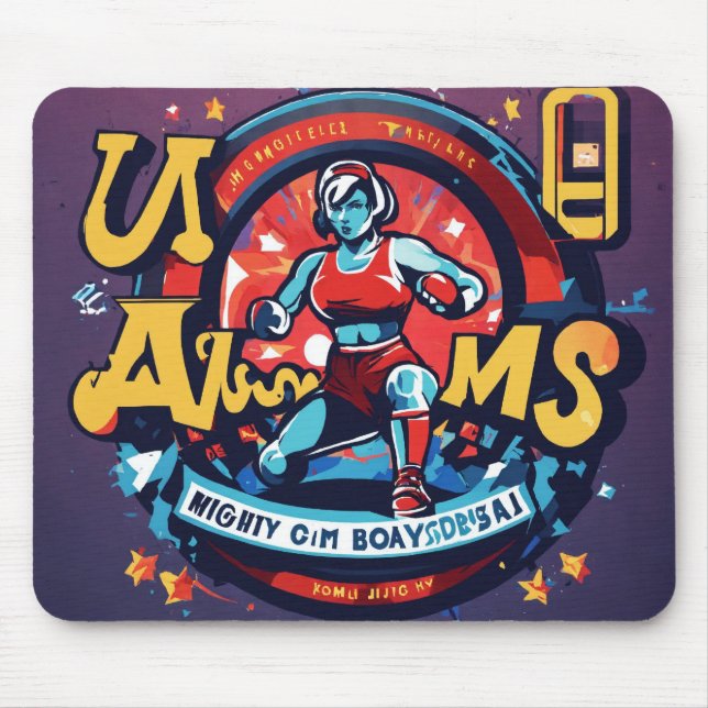 Mousepad "Jogos Haven: Mouses pads de alto desempenho" (Frente)