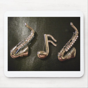 Mousepad Jogue uma nota musical nesse Saxaphone
