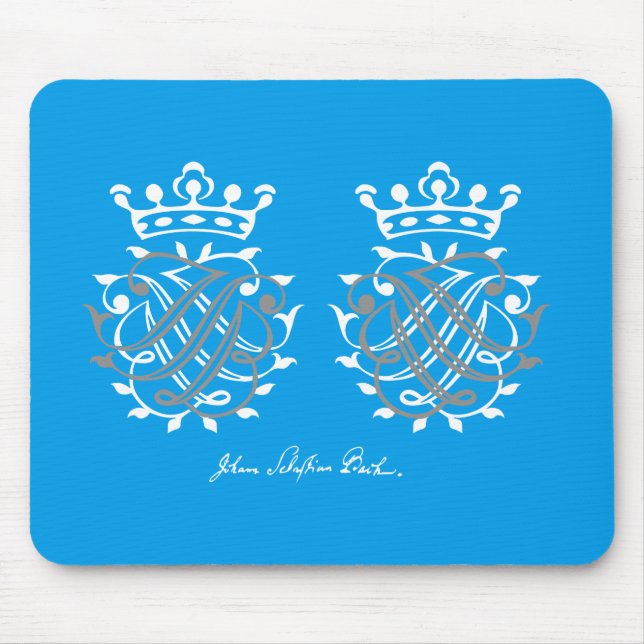 Mousepad Johann Sebastian Bach Siegel JSB + BSJ (Frente)