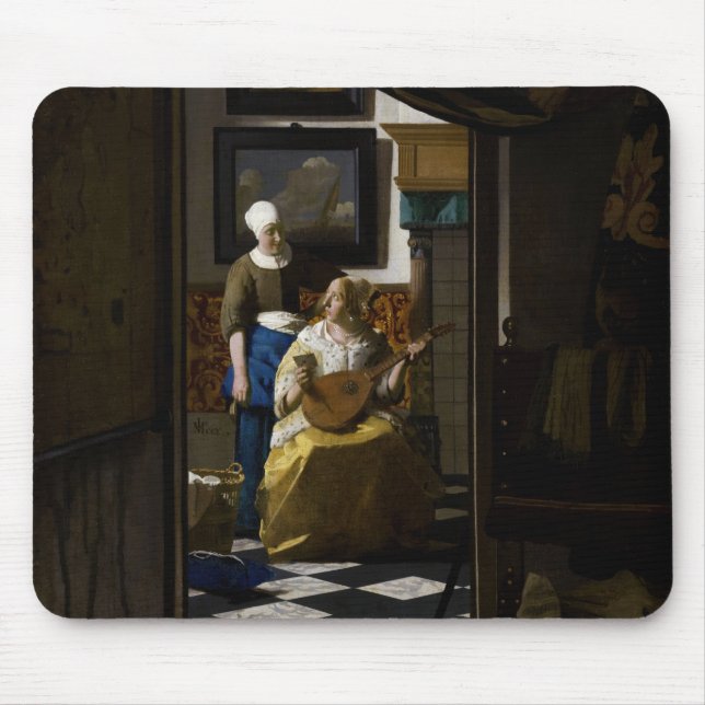 Mousepad Johannes Vermeer - A Carta do Amor (Frente)