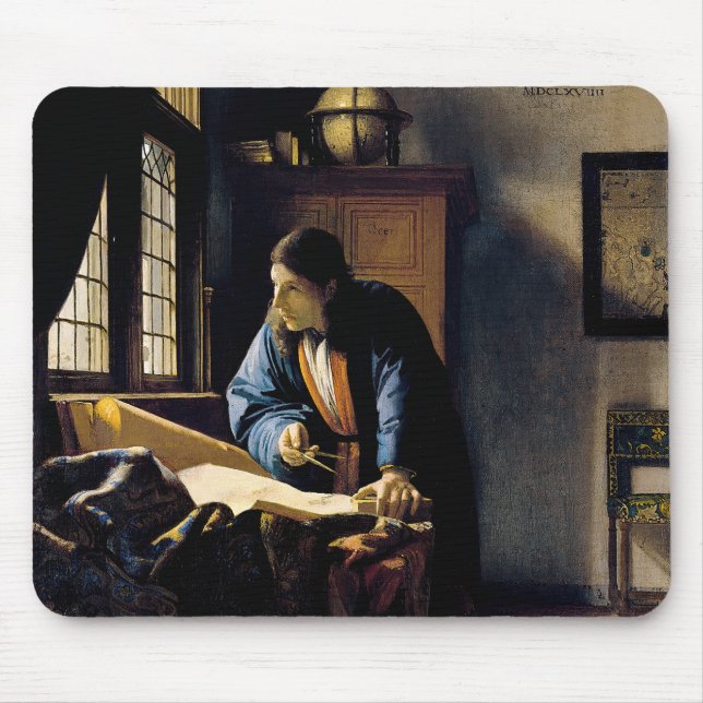 Mousepad Johannes Vermeer - A Geógrafa (Frente)