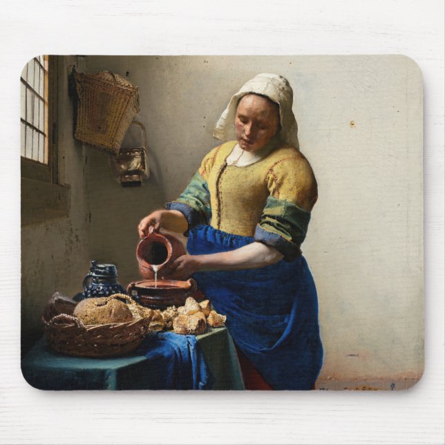 Mousepad Johannes Vermeer - A Milkmaid (Frente)