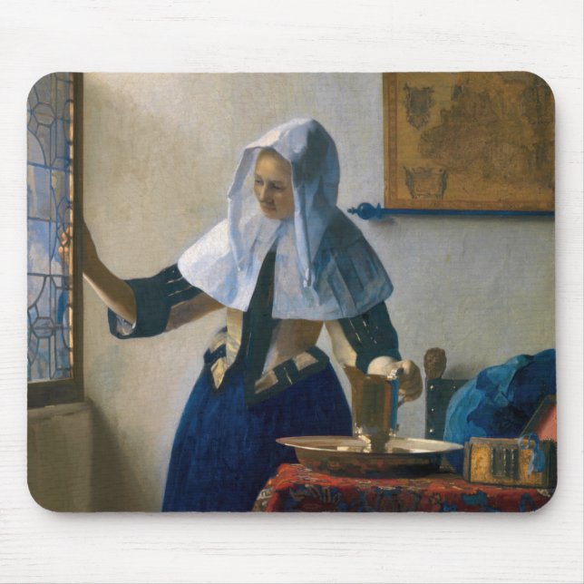 Mousepad Johannes Vermeer - Mulher com Pitcher de Água (Frente)