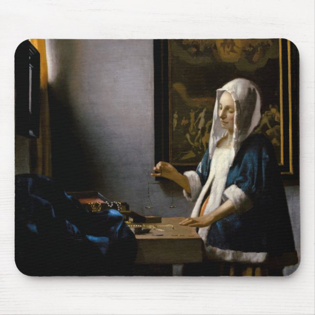 Mousepad Johannes Vermeer - Mulher Equilibrando (Frente)