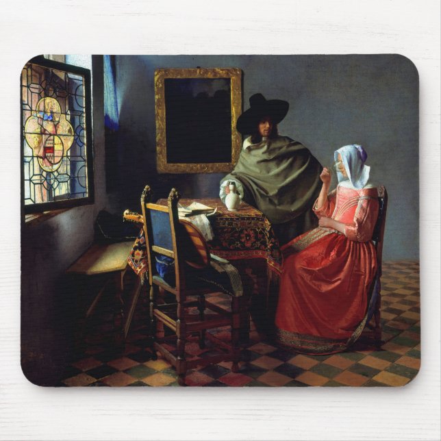 Mousepad Johannes Vermeer - O Vidro do Vinho (Frente)