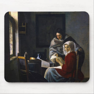 Mousepad Johannes Vermeer - Rapariga Interrompida em Sua Mú