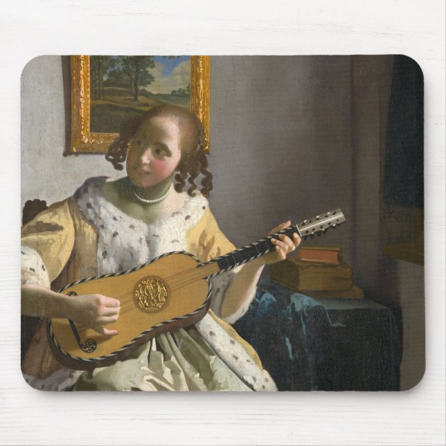 Mousepad Johannes Vermeer - Tocador de Violão (Frente)