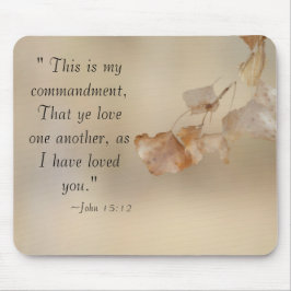 Mousepad John 15:12 Ame um ao outro