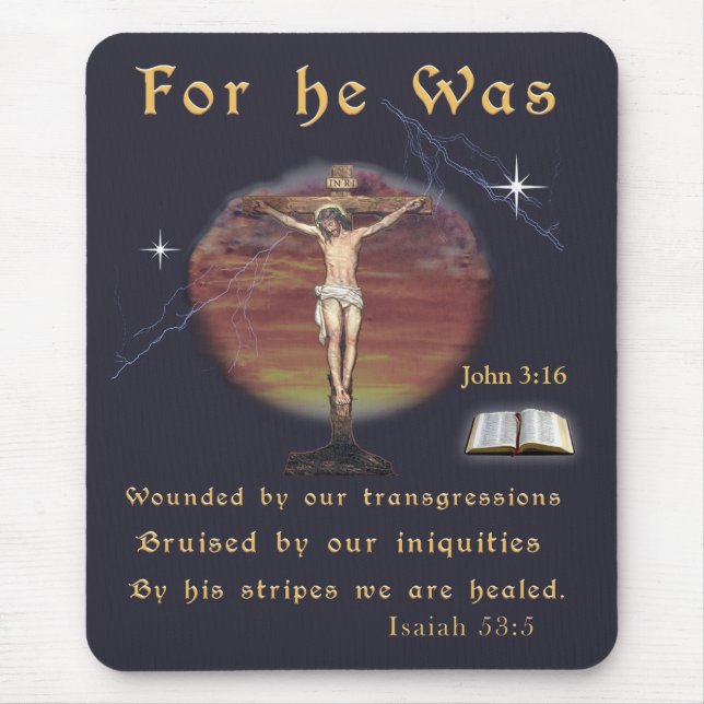 Mousepad John 3:16 (Frente)
