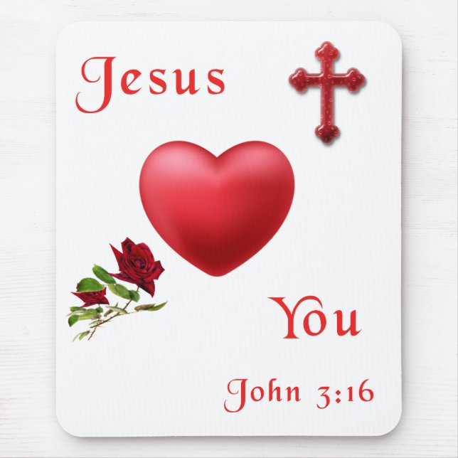 Mousepad John 3:16 (Frente)