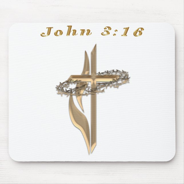 Mousepad John 3:16 itens (Frente)