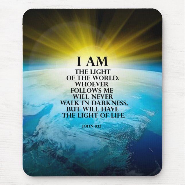 Mousepad John 8:12 (Frente)
