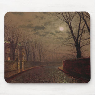 Mousepad John Atkinson Grimshaw  Cena de Moonlit Street, 18
