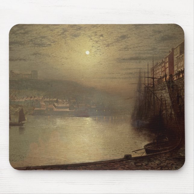 Mousepad John Atkinson Grimshaw | Whitby (óleo em canvas) (Frente)