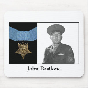 Mousepad John Basilone e a medalha da honra