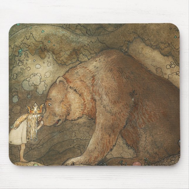 Mousepad John Bauer - Pobre Basse Pequeno (Frente)
