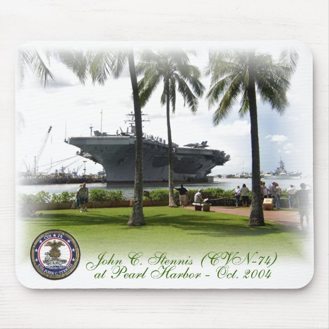 Mousepad John C. Stênis (CVN-74)@ Pearl Harbor (Frente)