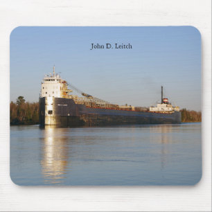Mousepad John D. Prato de couro