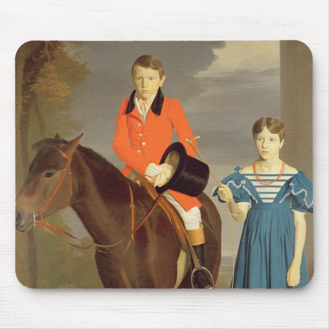 Mousepad John Gubbins Newton e sua irmã Mary, 1832-33 ( (Frente)
