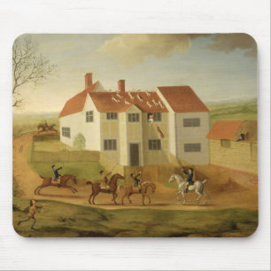 Mousepad John Sidey e seus cães em uma casa da quinta pert