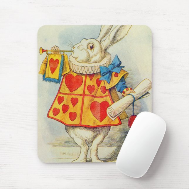 Mousepad John Tenniel | Coelho Branco (Com mouse)