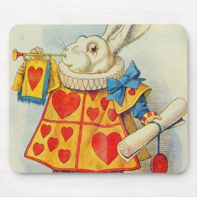 Mousepad John Tenniel | Coelho Branco (Frente)