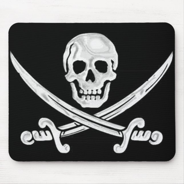 Mousepad Jolly Roger Skull (Frente)